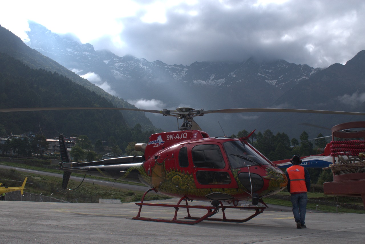 Namche to Lukla Helicopter Transfer | Everest Trek Shortcut
